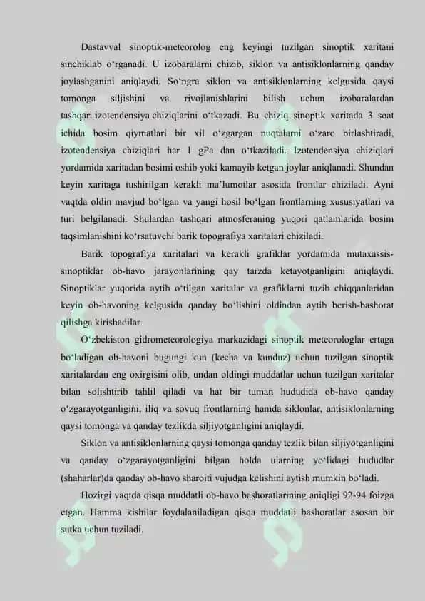 O‘zbekistonda iqlim o‘zgarish muammosi va uni oldini olish uchun chora tadbirlar 7