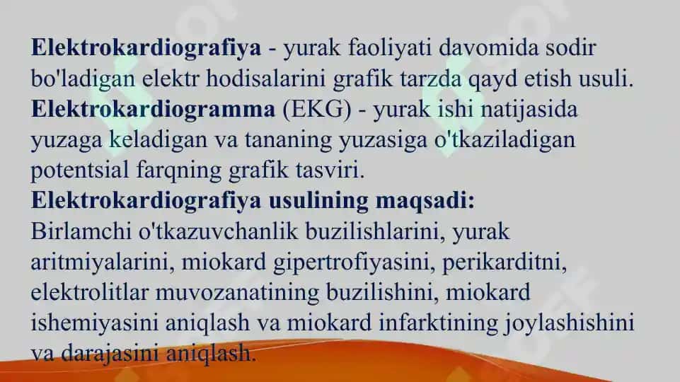 Elektrokardiografiya (EKG) 3
