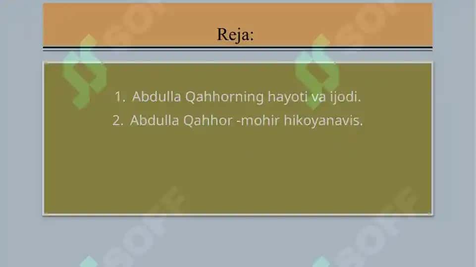 Abdulla Qahhor Hikoyanavis 2