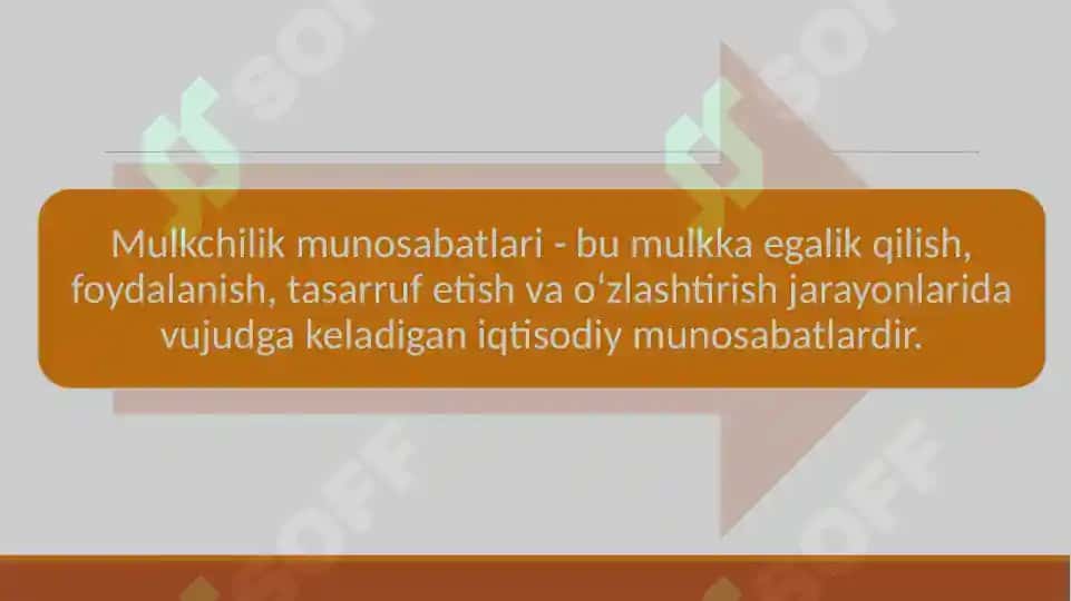 Mulkchilik munosabatlari 3