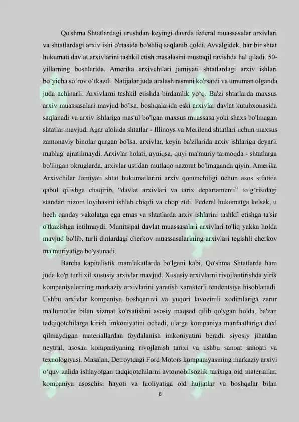 AQSHDA ZAMOANAVIY ARXIV TIZIMI 8