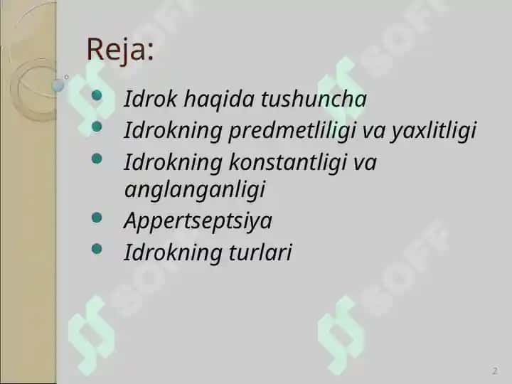 Idrok ILLYUZIYALARI 2
