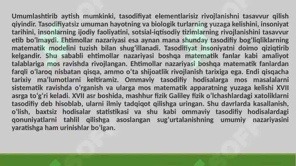 Ehtimollar nazariyasi 3