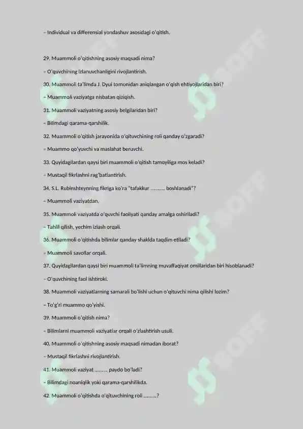 umumiy pedagogika javoblar 3