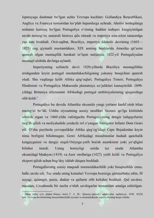 PORTUGALIYA DAVLATLARIDA ARXIV ISHI TARIXI 5