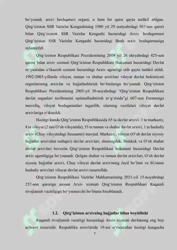 QIRG’IZISTON ARXIV ISHI TARIXI 7