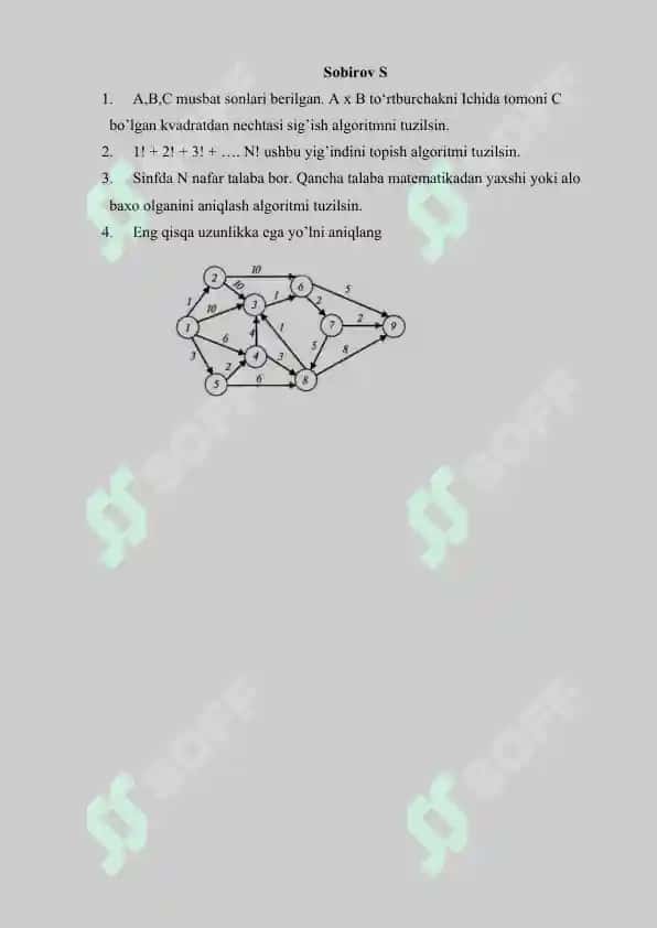 Matematik algoritmalar 2