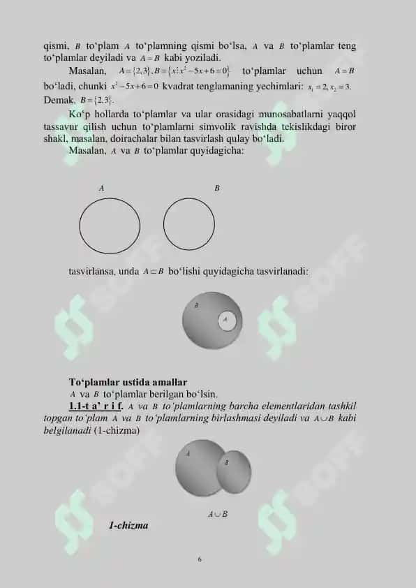 DISKRET MATEMATIKA VA MATEMATIK MANTIQ ASOSLARI 6