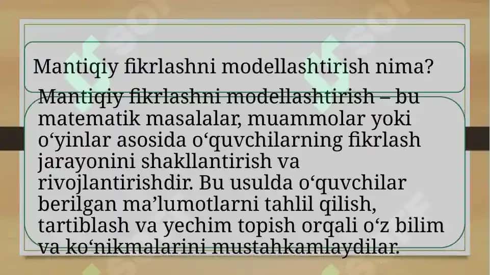 Boshlang‘ich sinf matematika darslarida mantiqiy fikrlashni modellashtirish 2