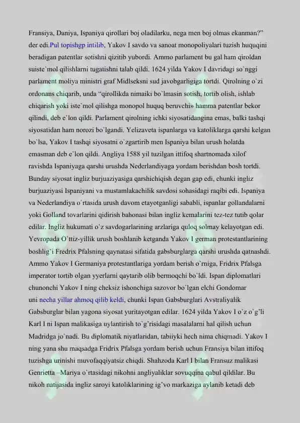 XVII asrda Angliyada burjua inqilobi 5