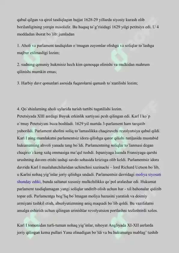 XVII asrda Angliyada burjua inqilobi 7