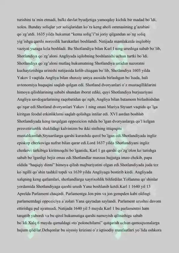 XVII asrda Angliyada burjua inqilobi 8
