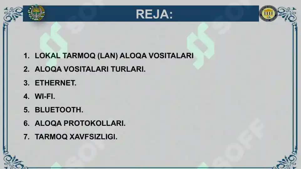 LOKAL TARMOQ ALOQA VOSITALARI 3