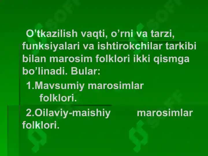O’simliklar gilos 4
