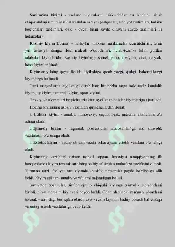Maxusus kiyimlar 3
