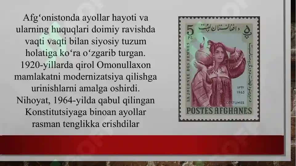 Afgʻonistondagi gendir siyosati 2
