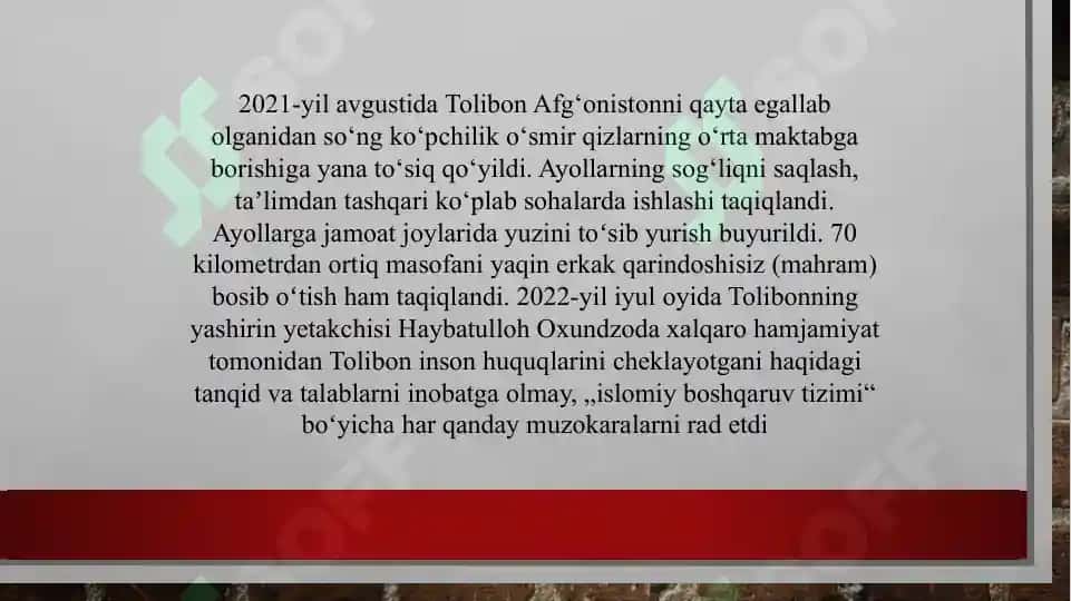 Afgʻonistondagi gendir siyosati 4