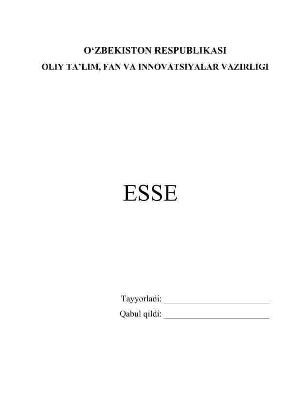 BUGUNGI KUNDA KO’PCHILIK YOSHLARIMIZNING CHET ELDA OLIY TA’LIM OLISHINI AFZAL, DEB HISOBLASA, AYRIMLAR MAHALLIY UNIVERSITETLAR XALQARO STANDARTLARGA MOSLASHMOQDA, DEGAN FIKRNI ILGARI SURISHADI. ESSE