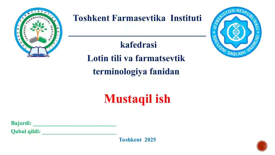 3. II turlanishdagi mujskoy va jenskiy roddagi otlar. Taqdimot 12 bet.