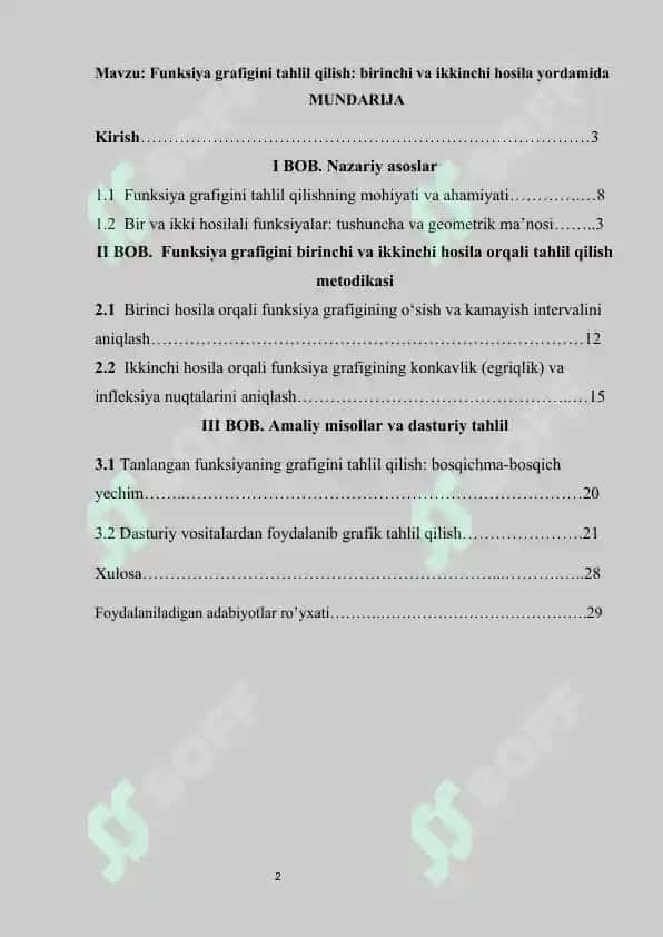 Matematika o'qitish metodikasi 2