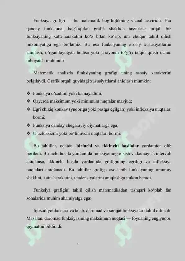 Matematika o'qitish metodikasi 5