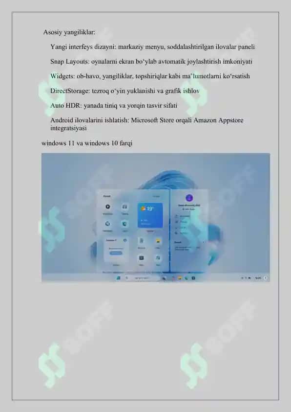MS Windows va uning yangi imkoniyatlari 2