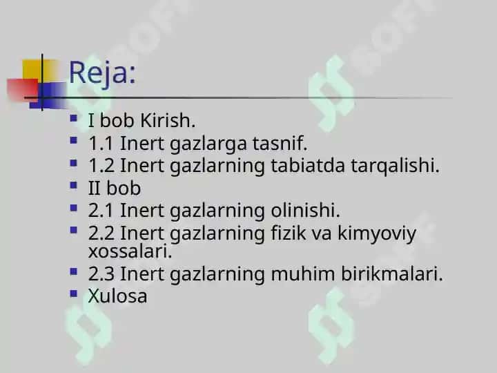 Inert gazlarning olinishi, xossalari va birikmalari 2