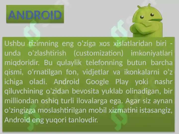 Mobil operatsion tizimlar 5