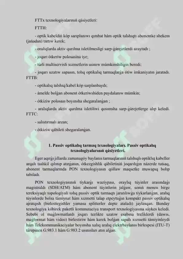 Optik FTTX va PON Texnologiyalari 3
