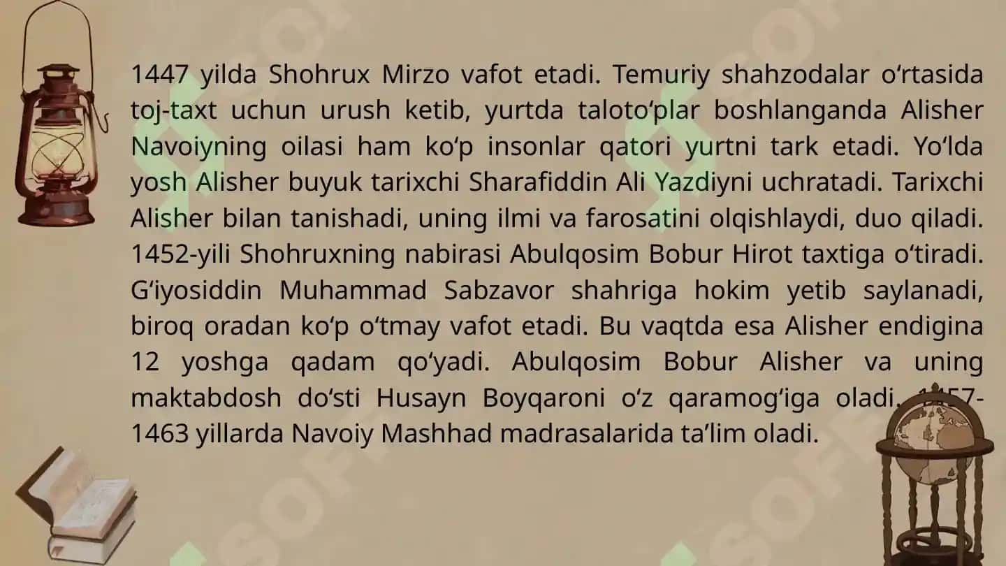 Alisher Navoiy hayoti va ijodi 6