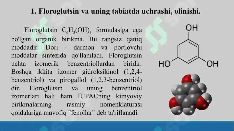 Floroglutsin va Pirogallol. Taqdimot 17 bet. 3