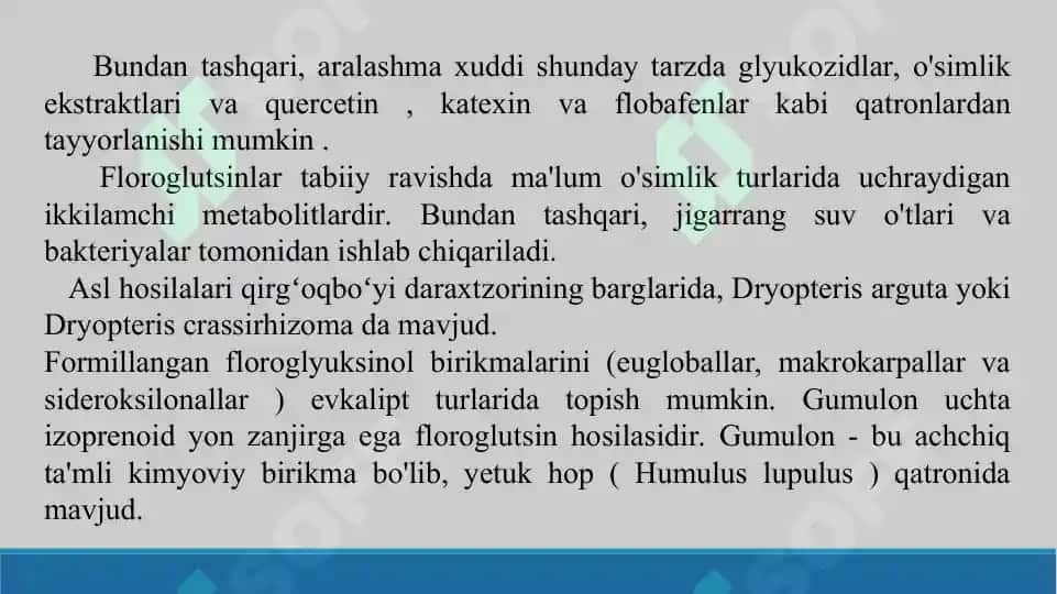 Floroglutsin va Pirogallol. Taqdimot 17 bet. 5