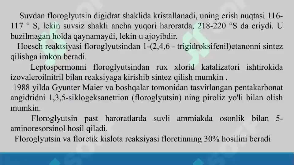 Floroglutsin va Pirogallol. Taqdimot 17 bet. 7