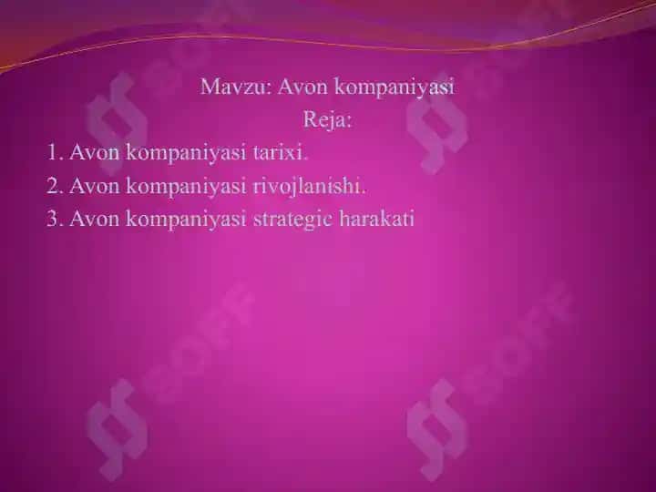 Avon kompaniyasi 2