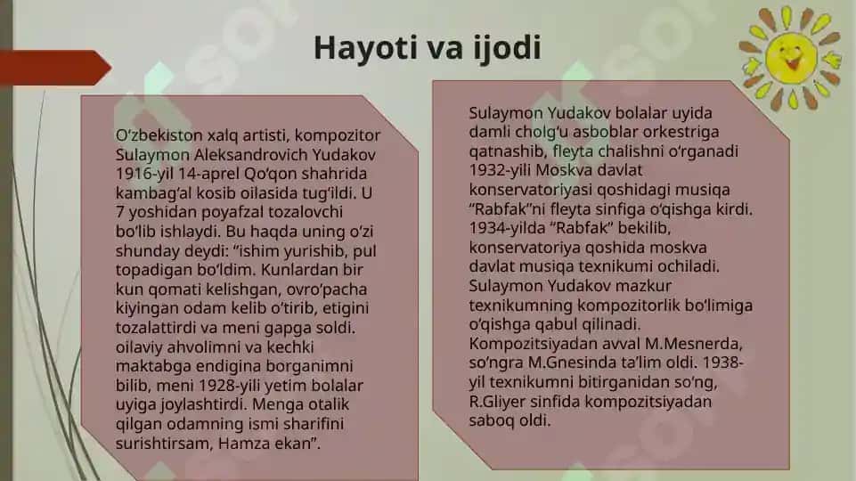 Sulaymon Yudakov ppt slayd 2