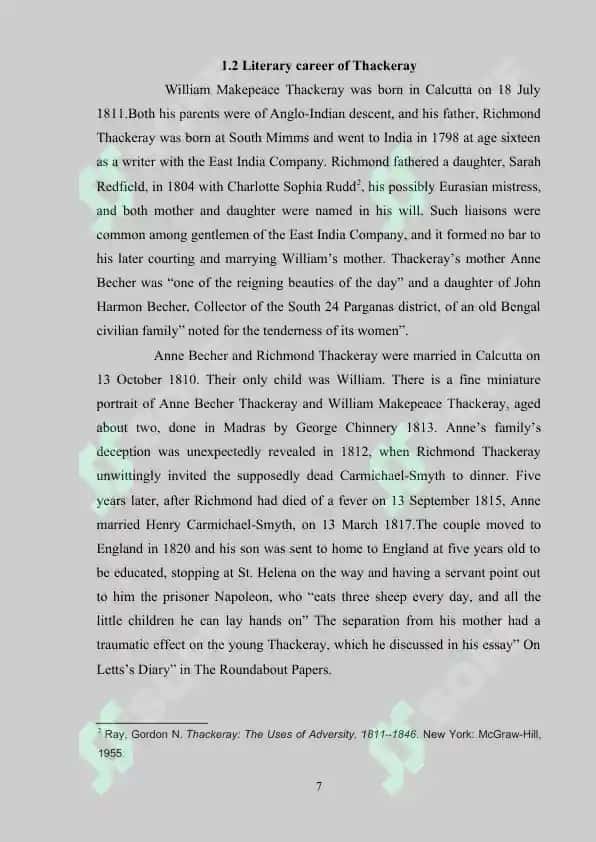 The problems of snobbism in Vanity Fair by W.Thackeray 7