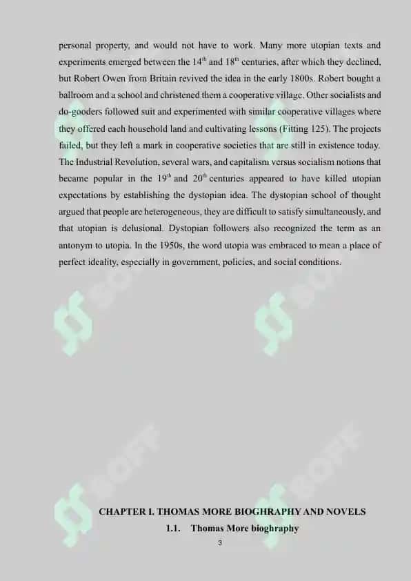 THOMAS MORE NOVELS AND ITS PHILOSOPIC MEANING 3
