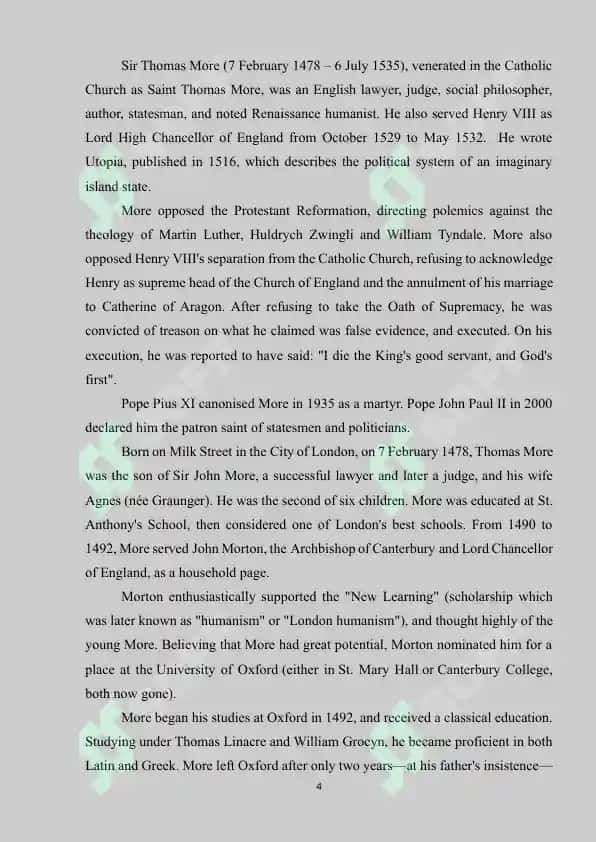 THOMAS MORE NOVELS AND ITS PHILOSOPIC MEANING 4