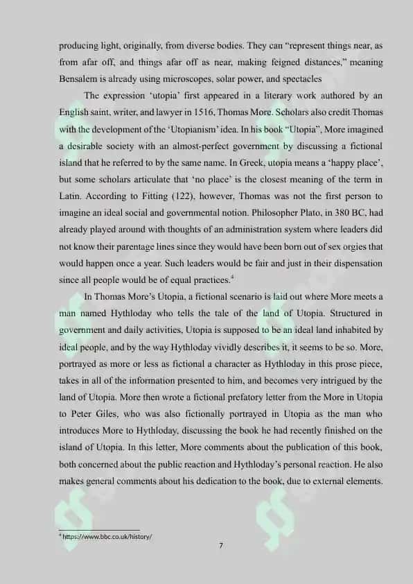 THOMAS MORE NOVELS AND ITS PHILOSOPIC MEANING 7