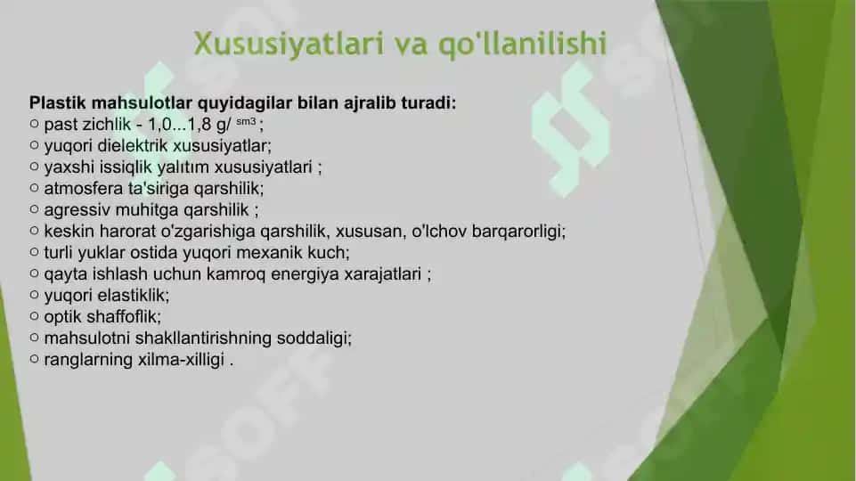 Termoreaktiv va termoplastik materiallar 4