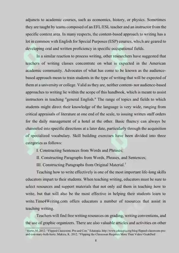 Writing skills 8