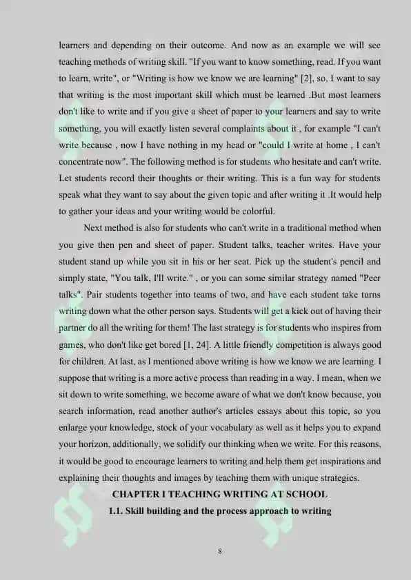 Developing Writing Skills 8