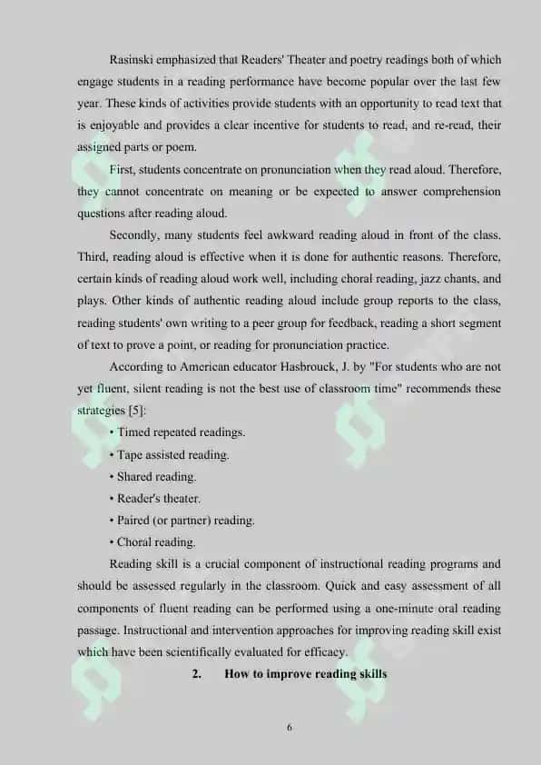 Developing Reading Skills 6