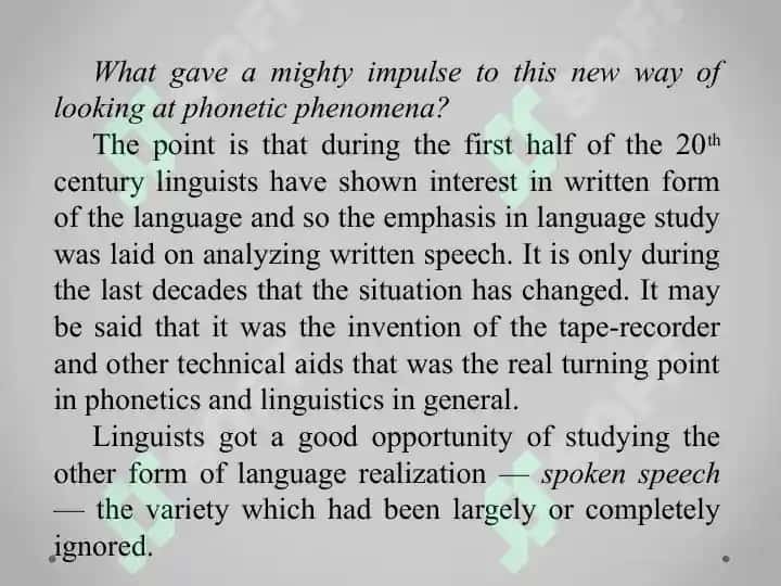 Phonostylistics as a Branch 4