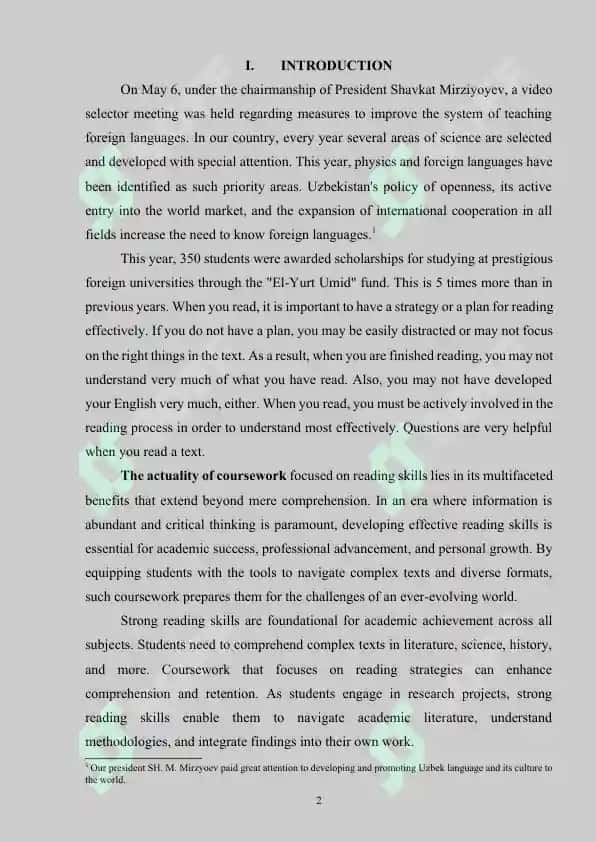 Reading skills 2