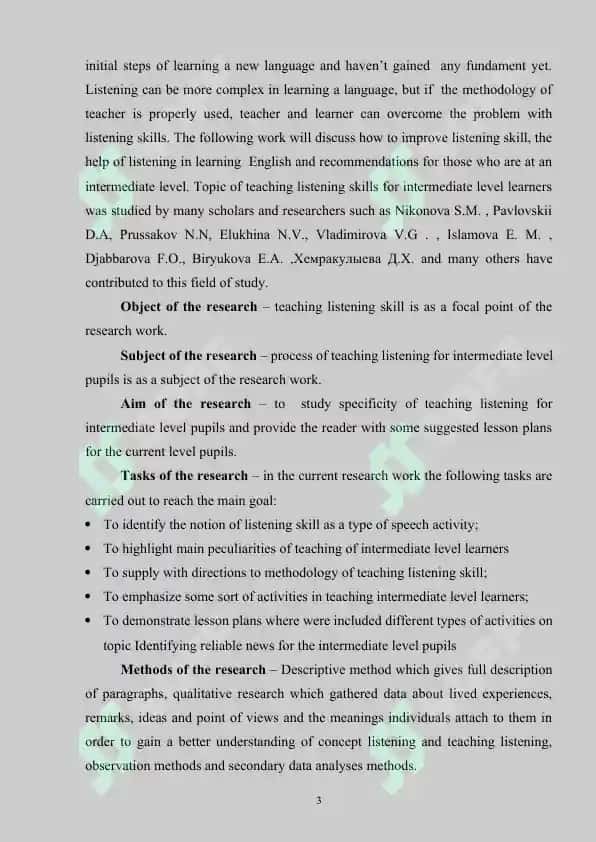 THE PRINCIPLES OF ASSESSING LISTENING COMPREHENSION 3