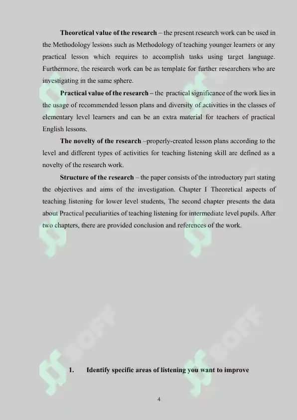 THE PRINCIPLES OF ASSESSING LISTENING COMPREHENSION 4