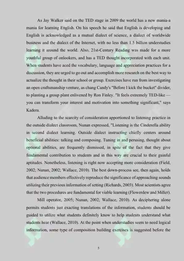 THE PRINCIPLES OF ASSESSING LISTENING COMPREHENSION 5