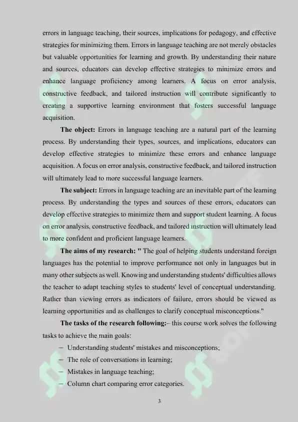 ERRORS AND INCORRECTNESSES IN TEACHING LANGUAGES 3