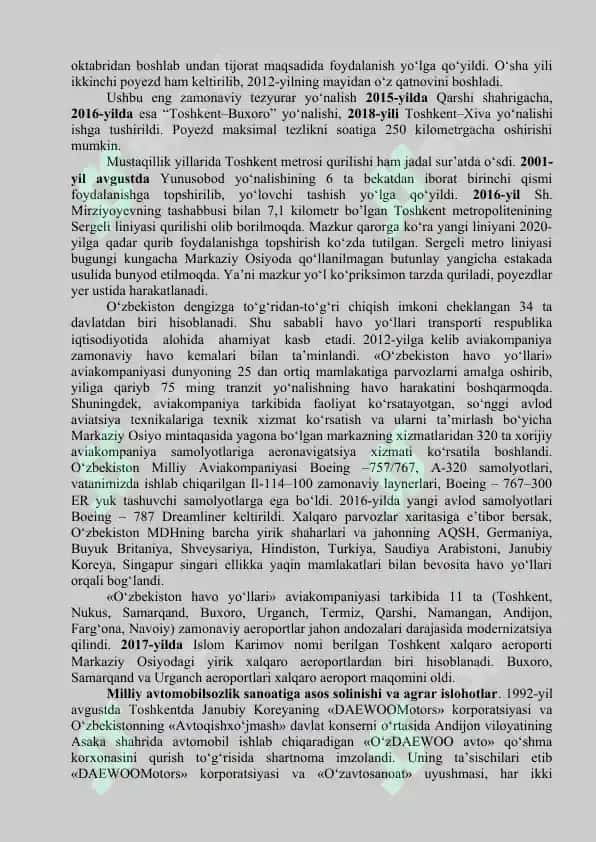 O‘zbekistonda Bozor Munosabatlariga O‘tishning O‘ziga Xos Yo‘li, Taraqqiyotning «O‘zbek Modeli» 4